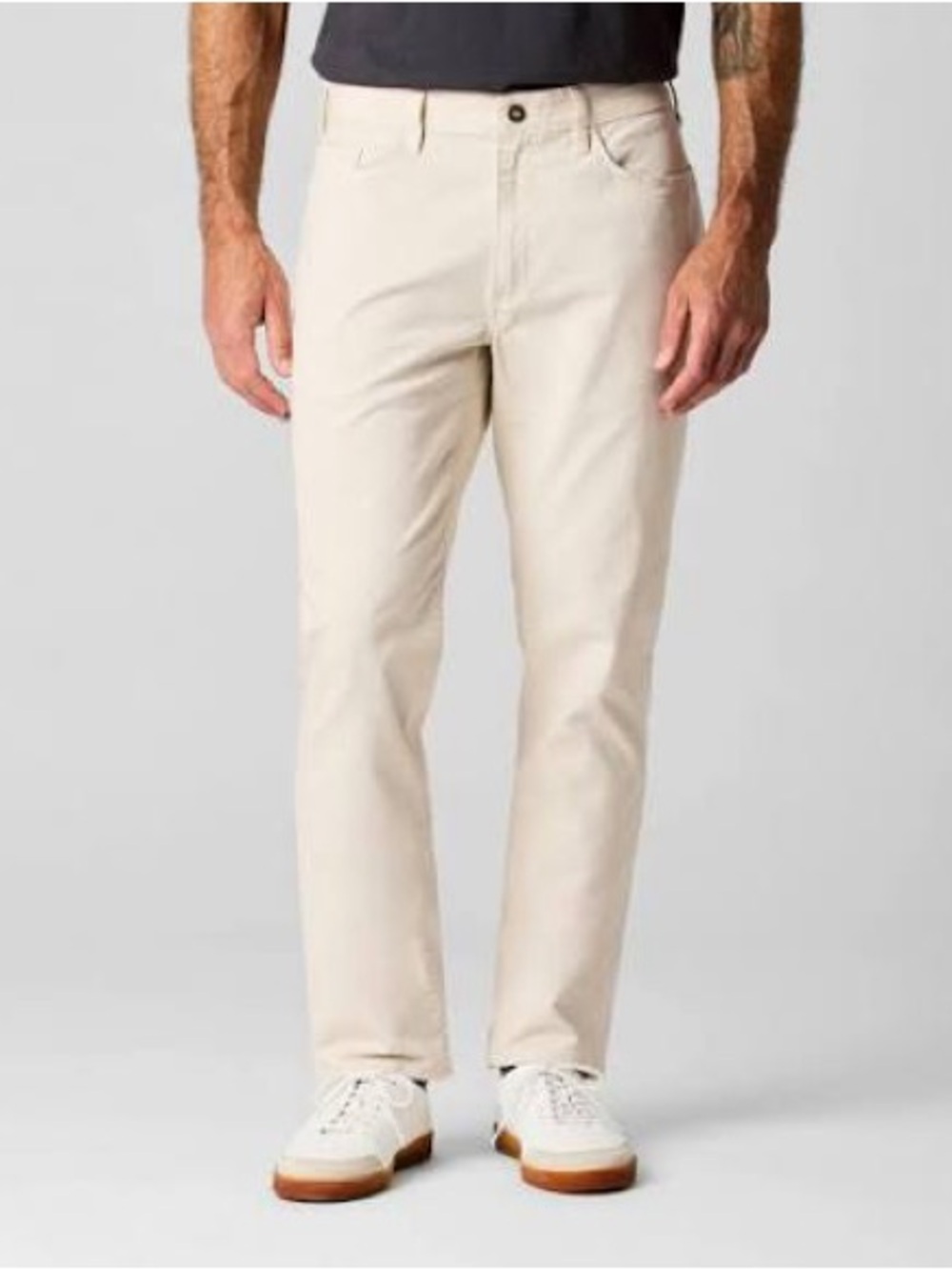 Flint and Tinder Slim Fit 5-Pocket Pants Off-White Khaki 32x30